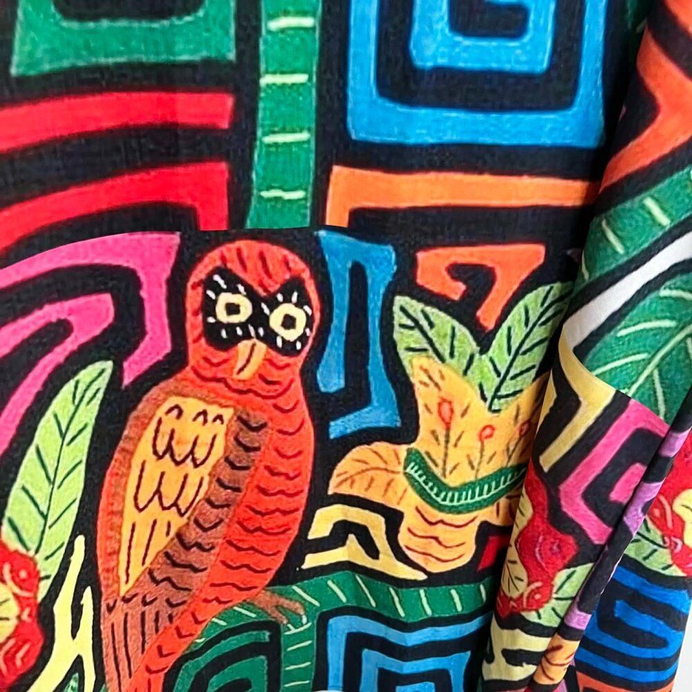 Mola Print Swing Dress - Size 3X - Picture 3 of 5